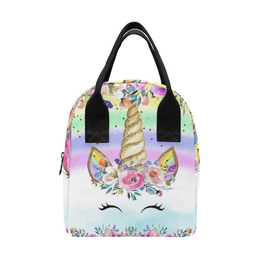 Unicorn Zipper Lunch Bag (Model 1689)