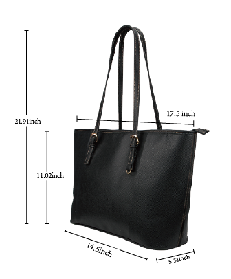 Custom Leather Tote Bag/Large (Model 1640)